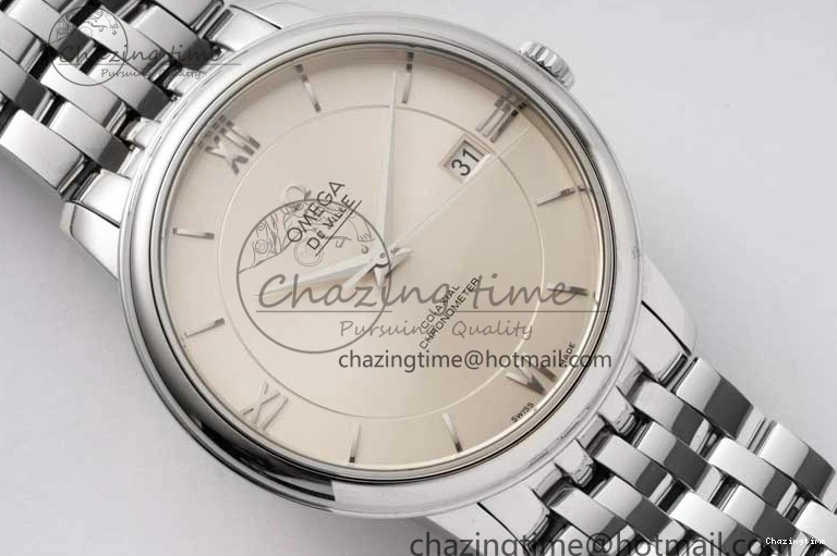 0313 Bright De Ville SS DIWF 1:1 Best Edition Silver Dial SS Markers on SS Bracelet MIYOTA 7848